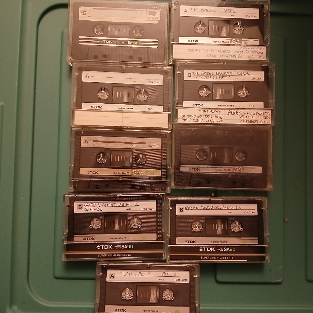 Lot of 9 TDK SA90 Blank Used Cassette Tapes